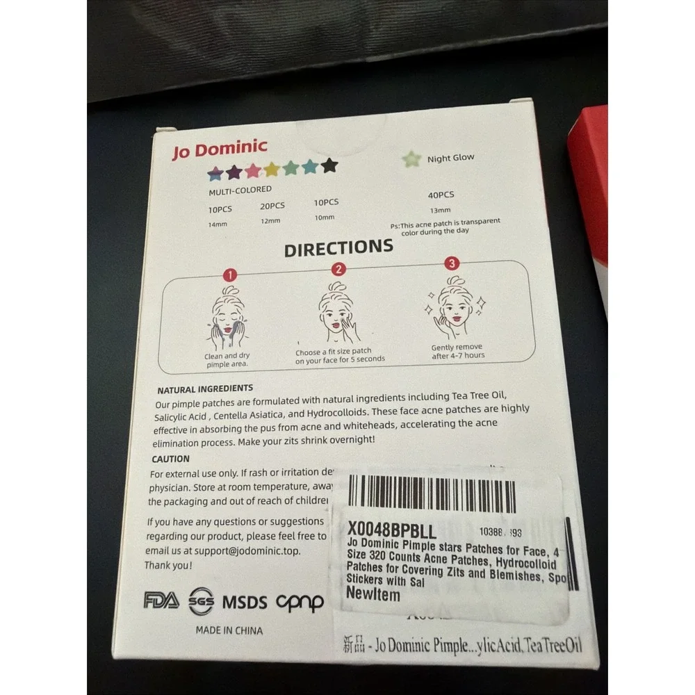 320 Counts Cute & Fashion Stars Pimple Patches for Face, Hydrocolloid Acne Pa...